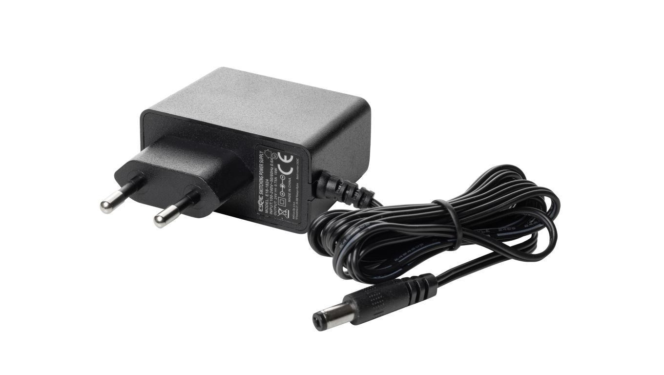 Plug In Power Supply 24V 0.75A 18W Straight Plug E18-1824-211