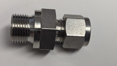 New Swagelok 3/8'' Tube to 3/8'' Male ISO BSP Parallel Thread, SS-600-1-6RS