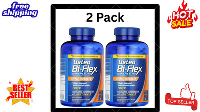 2 Pack Osteo Bi-Flex Triple Strength Dietary Supplement 200 Tablets
