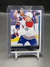 2018-19 Upper Deck Series 1 Young Guns Jesperi Kotkaniemi Card# 249