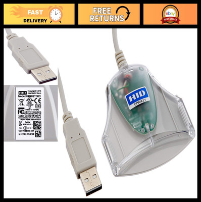 USB OMNIKEY 3021 Reader, ROHS Compliant, Smart Card Access for Printers