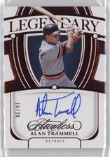 2024 Panini Flawless Legendary Scripts Ruby 16/20 Alan Trammell Auto HOF 0n64