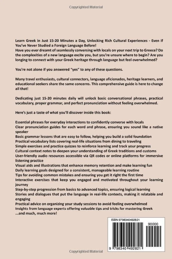 The Complete Beginner's Guide to Learning Greek: Learn Basic Conversational - image 3 of 3