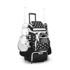 Catchers Gear Bag with Wheels, 90L Rolling Baseball/Softball Bag Holds 2 Sets...
