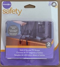 Babies'R'Us TV Safety Straps - Black 2 Pack New Sealed - Safety Straps