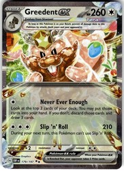 Greedent ex 179/197 Obsidian Flames Double Rare Holo