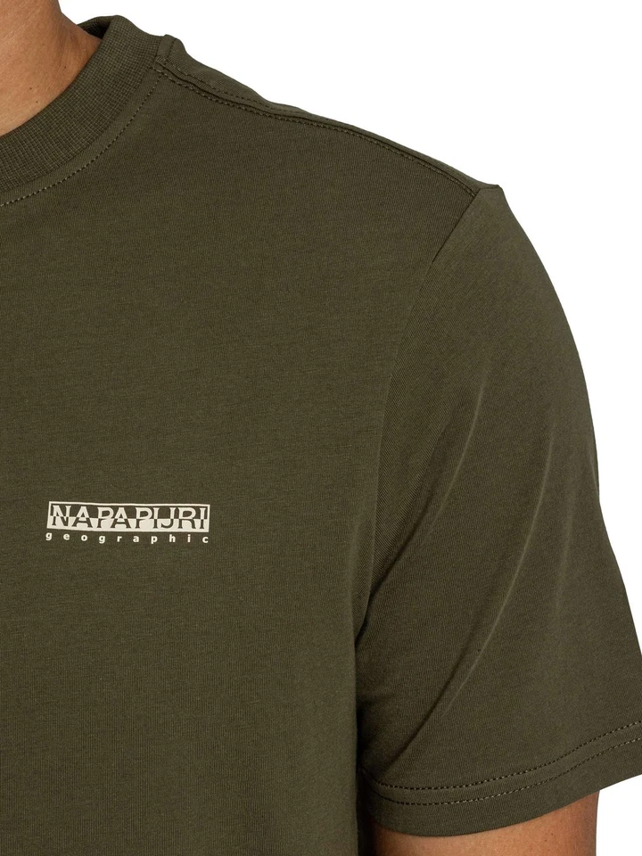 Napapijri Pour des hommes T-shirt à petite boîte, vert - Photo 4/4