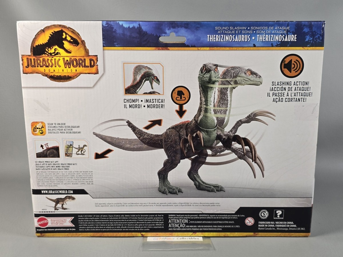 Jurassic World Dominion THERIZINOSAURUS Sound Slashin' Dinosaur
