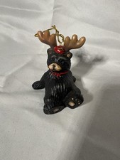 Big Sky Carvers Jeff Fleming BEARFOOTS BEARS "RUDY" Red Nose Reindeer Christmas
