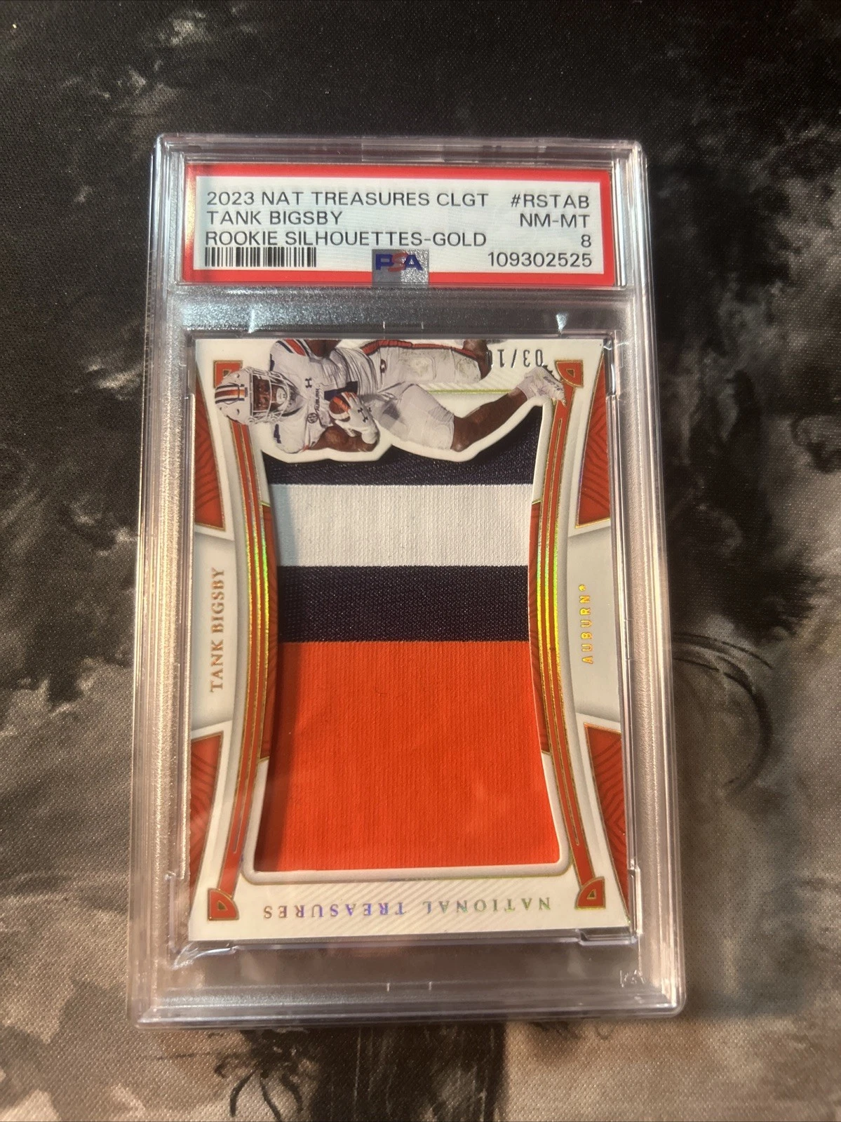 Tank Bigsby Panini National Treasures Collegiate Rookie Silhouettes #RSTAB Gold