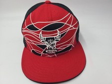 Chicago Bulls New Era 59Fifty Fitted 7 3/4 Hat Cap Wool Men NBA Red Black READ