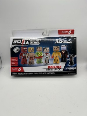 3D IT Character Creator Original Heroes Deluxe Refill Pack 3D Molding Machine