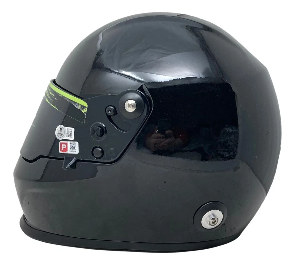 Casco de carreras réplica tamaño completo NASCAR firmado por Kurt Busch BAS Foto 2 de 3