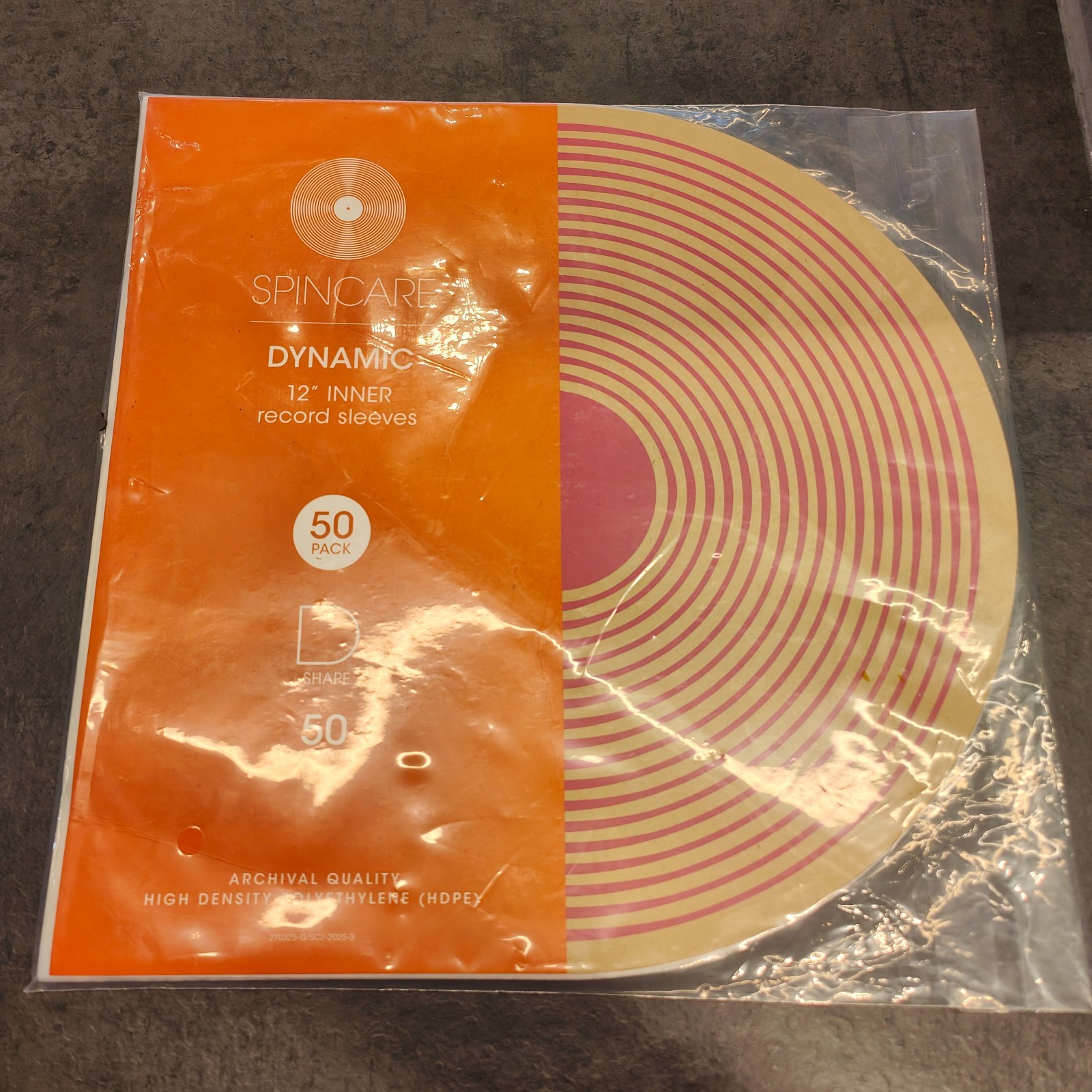 Spincare 12"" Inner Record Sleeves 50 Pack