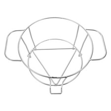  Stainless Steel Pot Rack:Dual-Handle Round Outdoor Grill Stove Stand for Clay