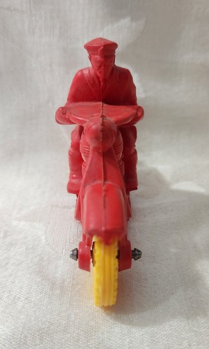 Vintage Auburn Rubber Co Police Motorcycle Toy Lot Of 4 - Afbeelding 14 van 16