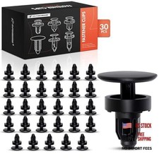 8 mm Nylon Cowl Panel Retainer Clips Push Pin Fasteners Compatible with 30