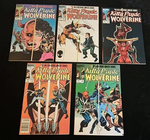 Kitty Pryde and Wolverine LOT of 5 Comics #2-6 (Marvel, 1984 - 1985)  Vintage