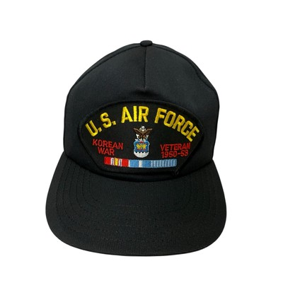 やす⭐️ US Navy Hat Cap Black Korean Veteran Snapback Adjustable United