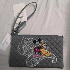 Vera Bradley x Disney Piccadilly Paisley Convertible RFID Wristlet NWT
