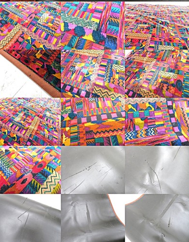 Missoni Audio Teppich groß 55,1 x 118,1" Rotton entworfen und gefertigt in Italien - Bild 15 von 15
