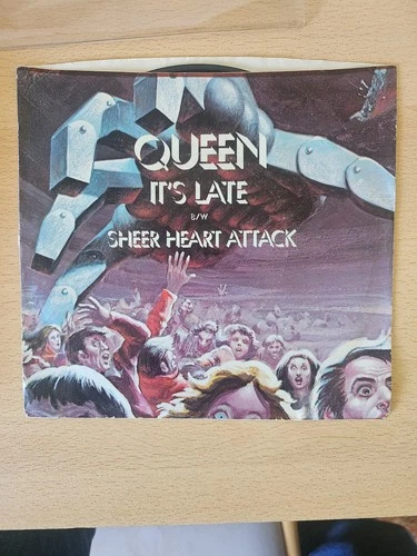 Queen: It's Late U.S. only 7" single in pic sleeve. Rare.