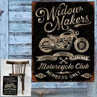 Biker Club Schild USA 30 X 40 Cm Motorradclub MC Motto Spruch Oldschool *273