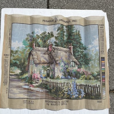 Vintage 1994 Pegasus Originals Morning Glow von Marty Bell Nadelspitze Leinwand