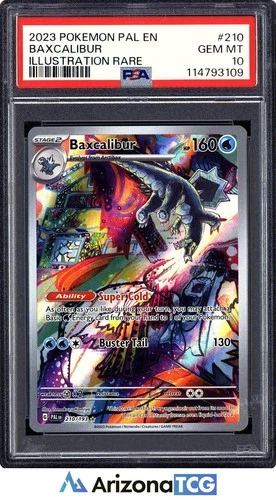 Pokemon 2023 Baxcalibur 210/193 Illustration Rare Paldea Evolved GEM MINT PSA 10