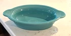 Fiesta Ware HLC Turquoise Oval Individual Casserole Baking Serving Dish Bowl