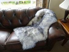 Genuine New Zealand Sheepskin Rug Grey Single Sheepskin Rug Lambswool