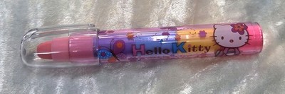 2004 Vintage Hello Kitty Push Pop Eraser Pen Licensed SANRIO Bright Colors New!!