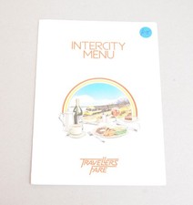 Railway Menu British Rail Intercity Travellers Fare 1983