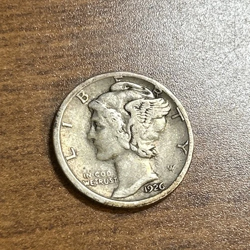 1926-S Mercury Silver Dime VF details - Small Scratches Reverse