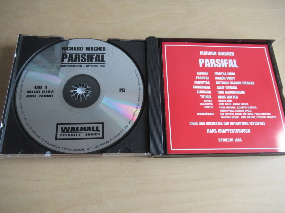 Wagner-Parsifal ( 1956 -Mödl, Vinay, Dieskau, Greindl-Knappertsbusch-4er CD Box - Bild 4 von 4