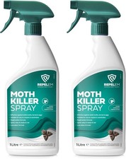 Moth Killer Spray - Fast Acting Moth Repellent & Insect Killer, Kills Moths 2L