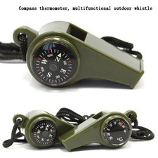 Outdoor Whistle Plastic Multifunctional 3 In 1 Whistle Survival Whistle Compass