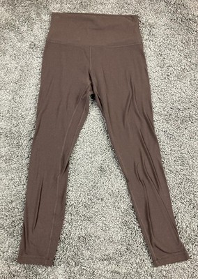 Lululemon Align High Rise Pant 25'' French Press Brown Nulu Yoga Leggings Sz 6