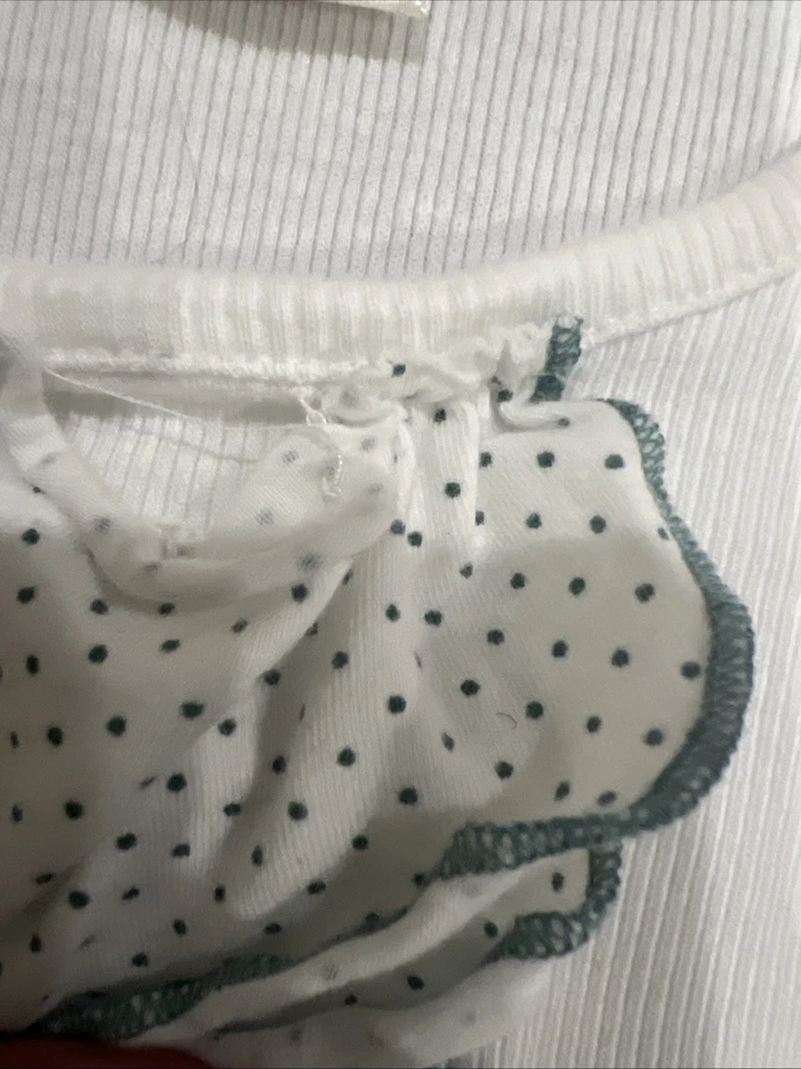 Matilda Jane Niñas Blanco Costilla Tanque Con Volantes Talla 8 Foto 2 de 3