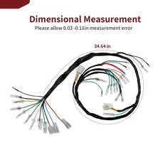 Main Wiring Harness For Honda CT90 1976 1977 1978 1979 Wire Harness Trail 90 New