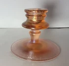 Vintage Fenton Pink Velva Rose Stretch Glass Candle Holder (Single)