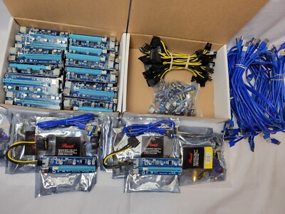 47x Rosewill Riser Adapter Card, PCIe 16x to 1x USB 3.0 Extension Cable...