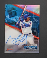 2021 Bowman's Best MAXIMO ACOSTA Best of 2021 Autographs #B21-MA Refractor RC