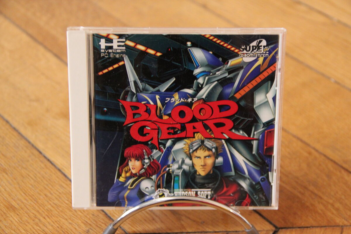 Blood Gear Pc Engine NEC Games Jeux Super CD-Rom Japan Blood Gear Pc Engine NEC Games Jeux Super CD-Rom Japan