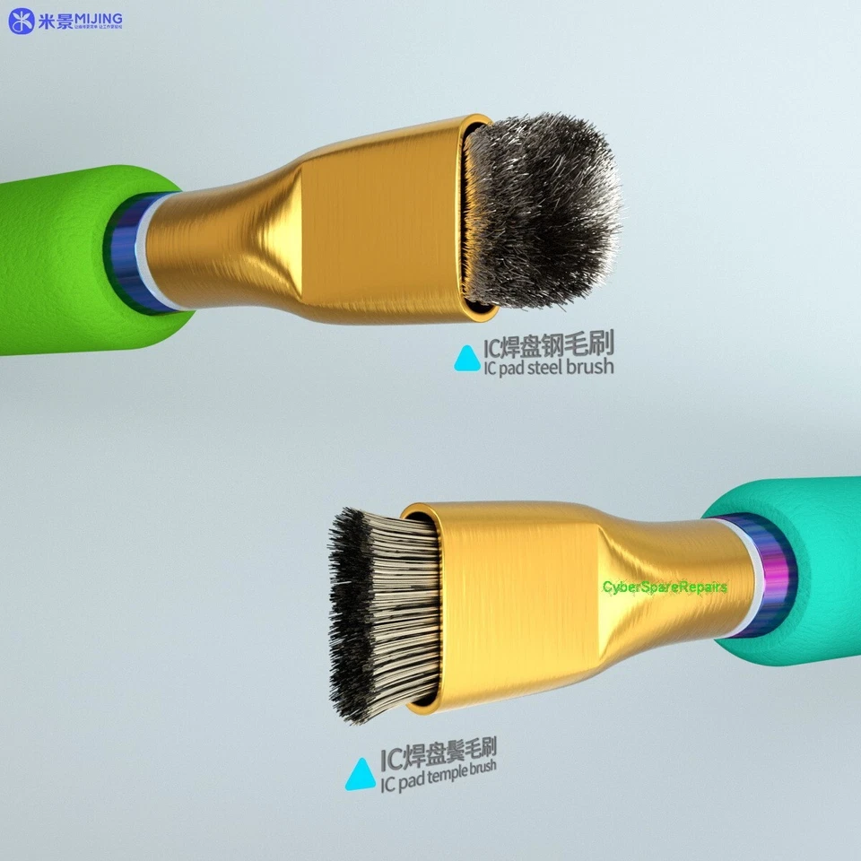 PCB Cleaning Steel Sideburns Brush ESD High Quality Set ReWork MiJing SS2 UK - Image 4 of 4