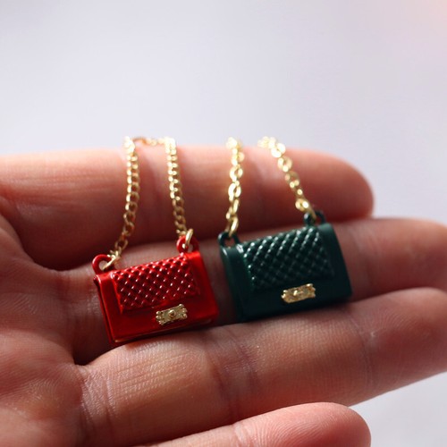 Dollhouse Miniature Metal Bag Fashion Accessories Decorate Scene
