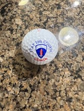 LOGO GOLF BALL- 1 ORIGINAL STAY THE COURSE-USAREUR-OLDER LOGO   