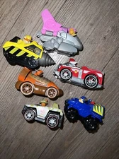 Lot Of 6 Paw Patrol Mighty Pups Car True Metal Diecast Nickelodeon Super Paws