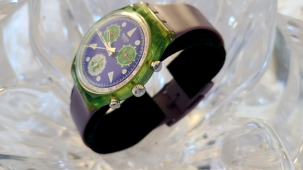 Swatch Watch Chrono United Nations 50th Anniversary SCZ103 1995 