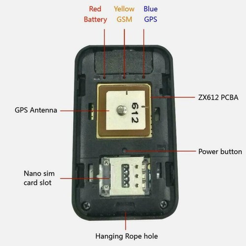Mini GPS Rastreador de Mascotas Tiempo Real Gato Perros Buscador con Monitor de Voz Remoto z - Imagen 9 de 13